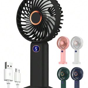 Portable Mini Handheld Fan – USB Rechargeable, 5 Speeds